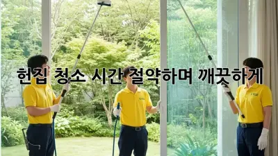 헌집 청소, 시간 절약하며 깨끗하게!